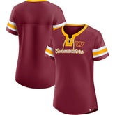 Washington Commanders Women's Original State Lace-Up T-Shirt Burgundy