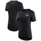 NHL Philadelphia Flyers Fanatics Women's Authentic Pro Rink Raglan Tech T-Shirt - Black