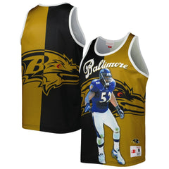Ray Lewis Baltimore Ravens Retired Player Graphic Tank Top Black/Gold