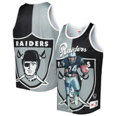 Bo Jackson Las Vegas Raiders Retired Player Graphic Tank Top Black/Silver