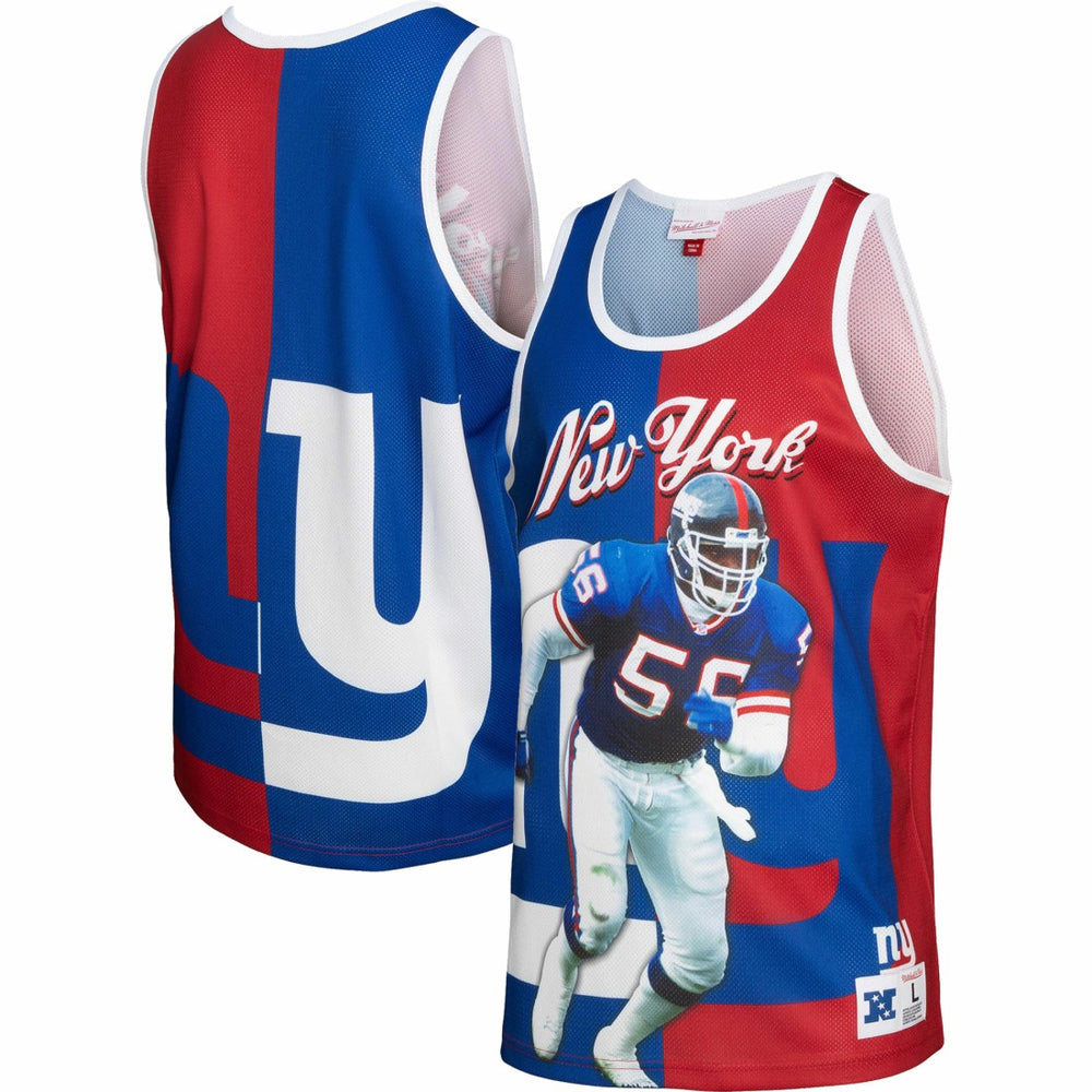 Lawrence Taylor New York Giants Retired Player Graphic Tank Top Royal/Red