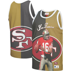 Joe Montana San Francisco 49ers Retired Player Graphic Tank Top Black/Gold