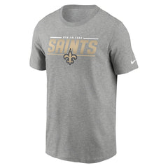 New Orleans Saints Muscle T-Shirt Heathered Gray