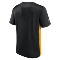 NHL Pittsburgh Penguins Fanatics Authentic Pro Rink Tech T-Shirt - Black/Gold