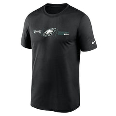 Philadelphia Eagles Horizontal Lockup Legend T-Shirt Black