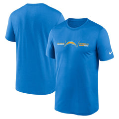 Los Angeles Chargers Horizontal Lockup Legend T-Shirt Powder Blue