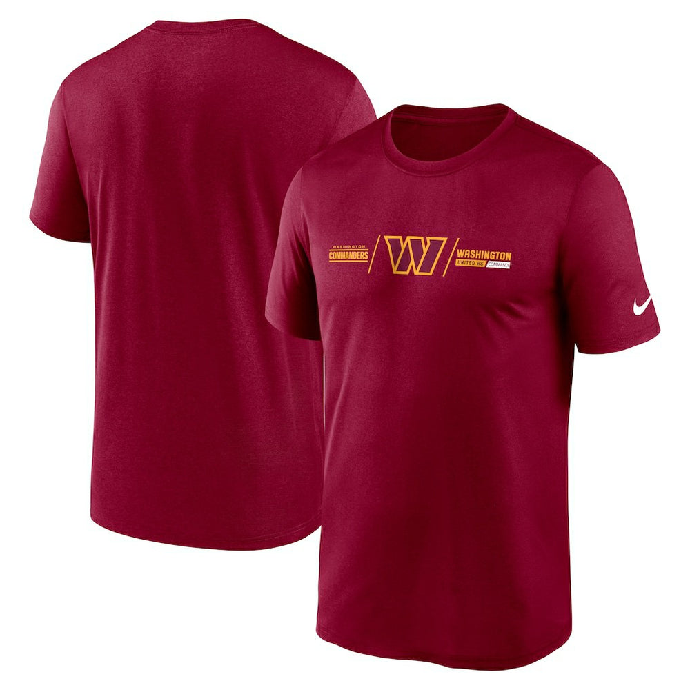 Washington Commanders Horizontal Lockup Legend T-Shirt Burgundy