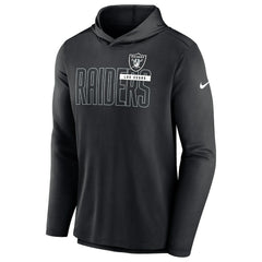 Las Vegas Raiders Lightweight Performance Hooded Long Sleeve T-Shirt Black