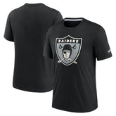Las Vegas Raiders Rewind Playback Logo Tri-Blend T-Shirt Black