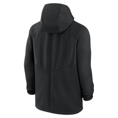 Kansas City Chiefs Spacer Raglan Performance Full-Zip Hoodie Black