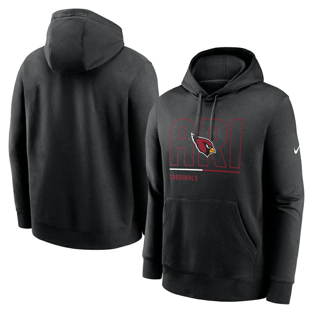 Arizona Cardinals City Code Club Fleece Pullover Hoodie Black