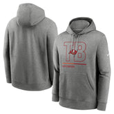 Tampa Bay Buccaneers City Code Club Fleece Pullover Hoodie Heathered Gray