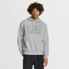 Los Angeles Chargers City Code Club Fleece Pullover Hoodie Heathered Gray