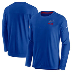 Buffalo Bills Sideline Lockup Performance Pullover Sweatshirt Royal