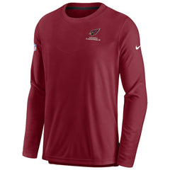 Arizona Cardinals Sideline Lockup Performance Pullover Sweatshirt Cardinal
