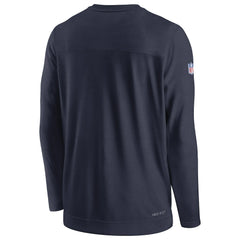 Tennessee Titans Sideline Lockup Performance Pullover Sweatshirt Navy