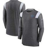 Indianapolis Colts Sideline Tonal Logo Performance Player Long Sleeve T-Shirt Charcoal