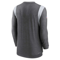 Indianapolis Colts Sideline Tonal Logo Performance Player Long Sleeve T-Shirt Charcoal