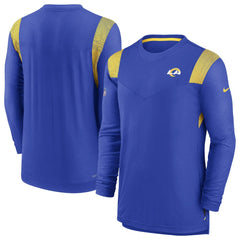 Los Angeles Rams Sideline Tonal Logo Performance Player Long Sleeve T-Shirt Royal