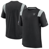 Las Vegas Raiders 2022 Sideline Tonal Logo Performance Player T-Shirt Black