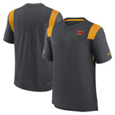 Washington Commanders Sideline Tonal Logo Performance Player T-Shirt Charcoal