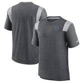 Indianapolis Colts Sideline Tonal Logo Performance Player T-Shirt Heather Charcoal