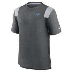 Indianapolis Colts Sideline Tonal Logo Performance Player T-Shirt Heather Charcoal