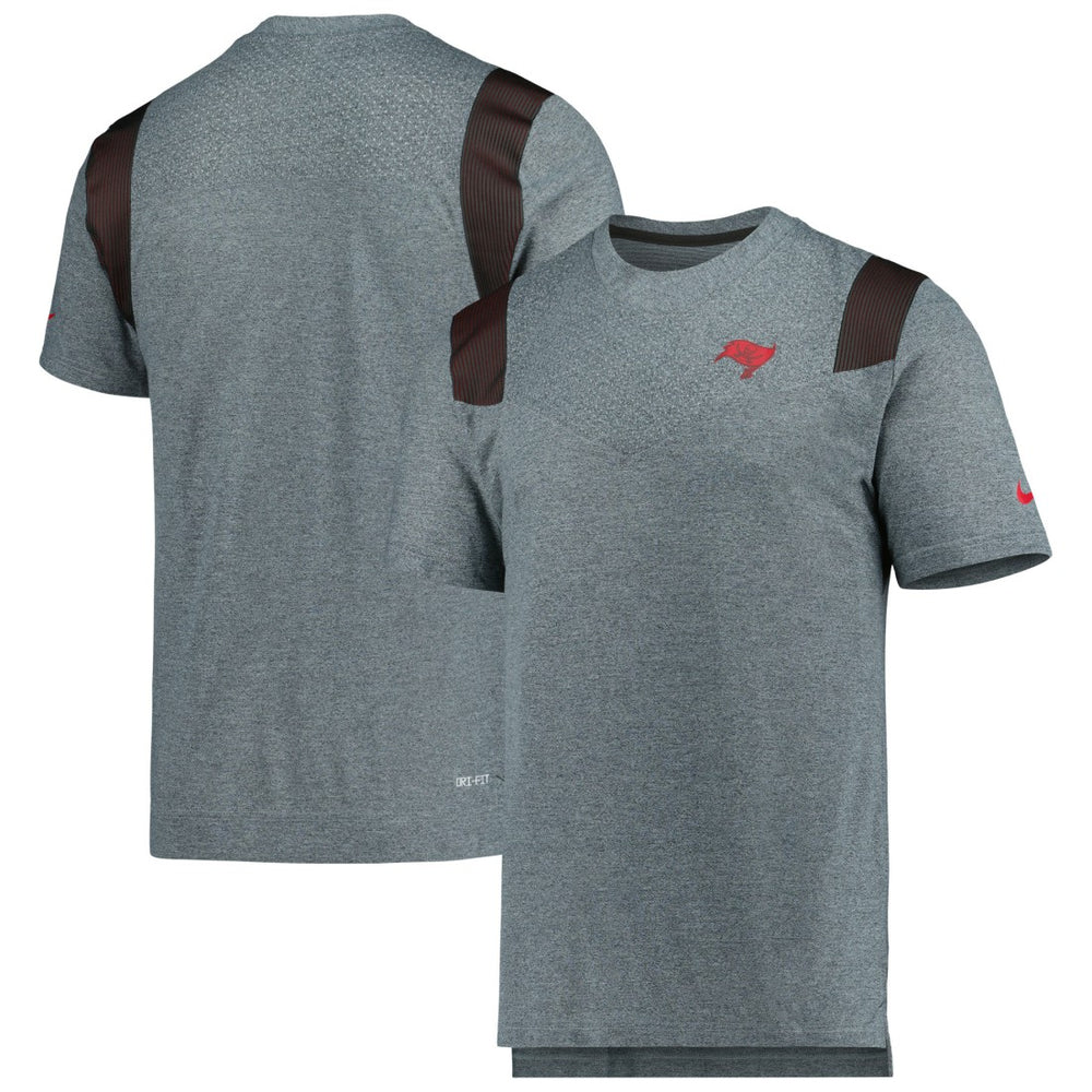 Tampa Bay Buccaneers Sideline Tonal Logo Performance Player T-Shirt Pewter
