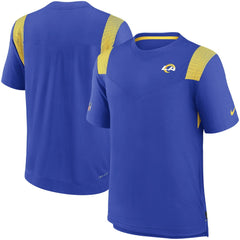 Los Angeles Rams Sideline Tonal Logo Performance Player T-Shirt Royal