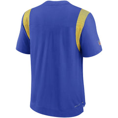 Los Angeles Rams Sideline Tonal Logo Performance Player T-Shirt Royal