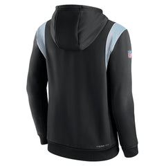 Carolina Panthers Sideline Athletic Stack Performance Pullover Hoodie Black
