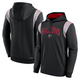 Atlanta Falcons Sideline Athletic Stack Performance Pullover Hoodie Black