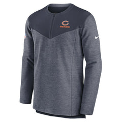 Chicago Bears Sideline Lockup Performance Quarter-Zip Top Navy