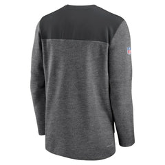 Las Vegas Raiders Sideline Lockup Performance Quarter-Zip Top Charcoal