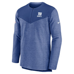 New York Giants Sideline Lockup Performance Quarter-Zip Top Royal