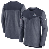 Tennessee Titans Sideline Lockup Performance Quarter-Zip Top Navy