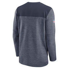 Tennessee Titans Sideline Lockup Performance Quarter-Zip Top Navy
