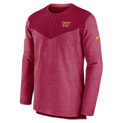 Washington Commanders Sideline Lockup Performance Quarter-Zip Top Burgundy