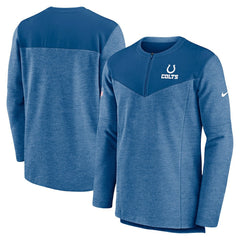 Indianapolis Colts Sideline Lockup Performance Quarter-Zip Top Royal