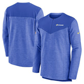 Los Angeles Rams Sideline Lockup Performance Quarter-Zip Top Royal