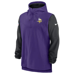 Minnesota Vikings Sideline Player Quarter-Zip Hoodie Purple/Black