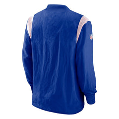 Buffalo Bills Sideline Athletic Stack V-Neck Pullover Windshirt Jacket Royal