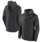 NHL Philadelphia Flyers Fanatics Authentic Pro Road Tech Lightweight Full-Zip Hoodie Jacket - Charcoal