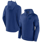 NHL Tampa Bay Lightning Fanatics Authentic Pro Road Tech Lightweight Full-Zip Hoodie Jacket - Blue