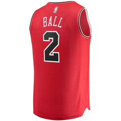 NBA Lonzo Ball Chicago Bulls Fast Break Road Replica Jersey sale - Icon Editi- Red