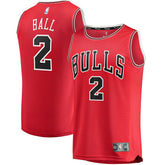 NBA Lonzo Ball Chicago Bulls Youth Fast Break Road Replica Jersey sale - Icon Editi- Red