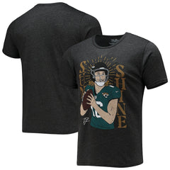 Trevor Lawrence Jacksonville Jaguars Majestic Threads Tri-Blend Player Graphic T-Shirt Black