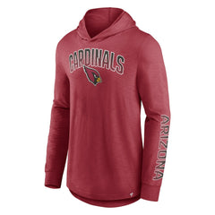 Arizona Cardinals Front Runner Long Sleeve Hooded T-Shirt Cardinal