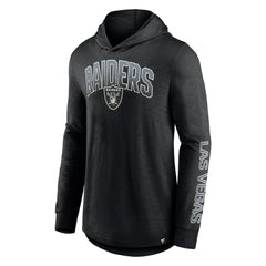 Las Vegas Raiders Front Runner Long Sleeve Hooded T-Shirt Black