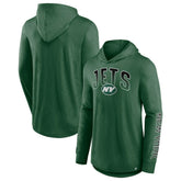 New York Jets Front Runner Long Sleeve Hooded T-Shirt Green